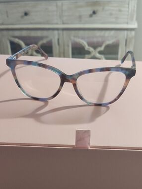 Blue Tortoiseshell Cat-Eye Reading Glasses for Women